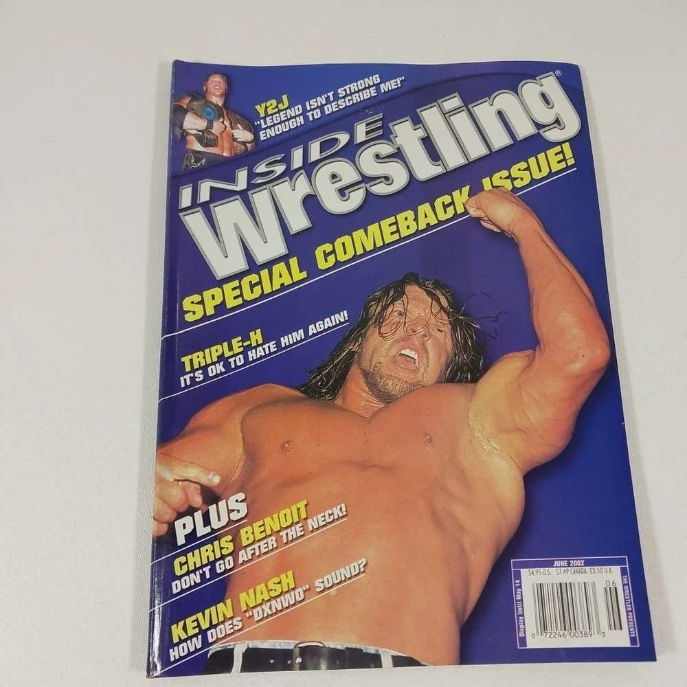Inside Wrestling Magazine June 2002 Triple H Comeback Issue Chris Benoit NWO DX